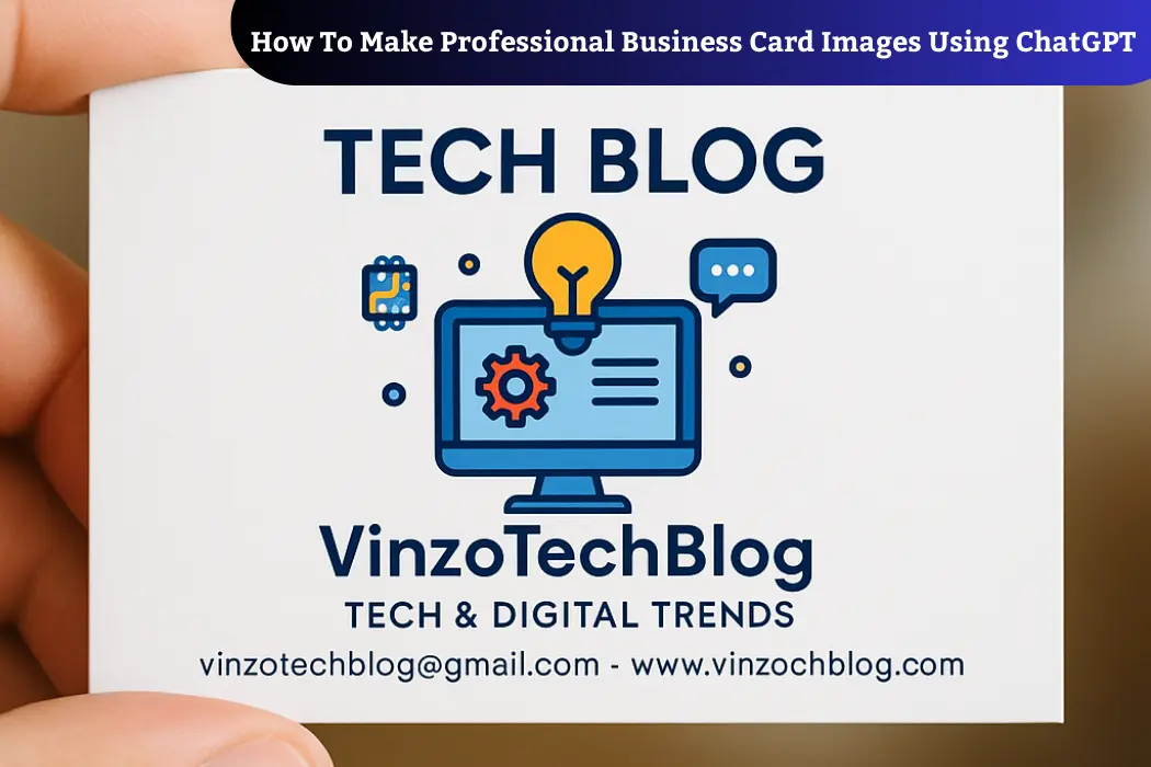 How To Make Professional Business Card Images Using ChatGPT