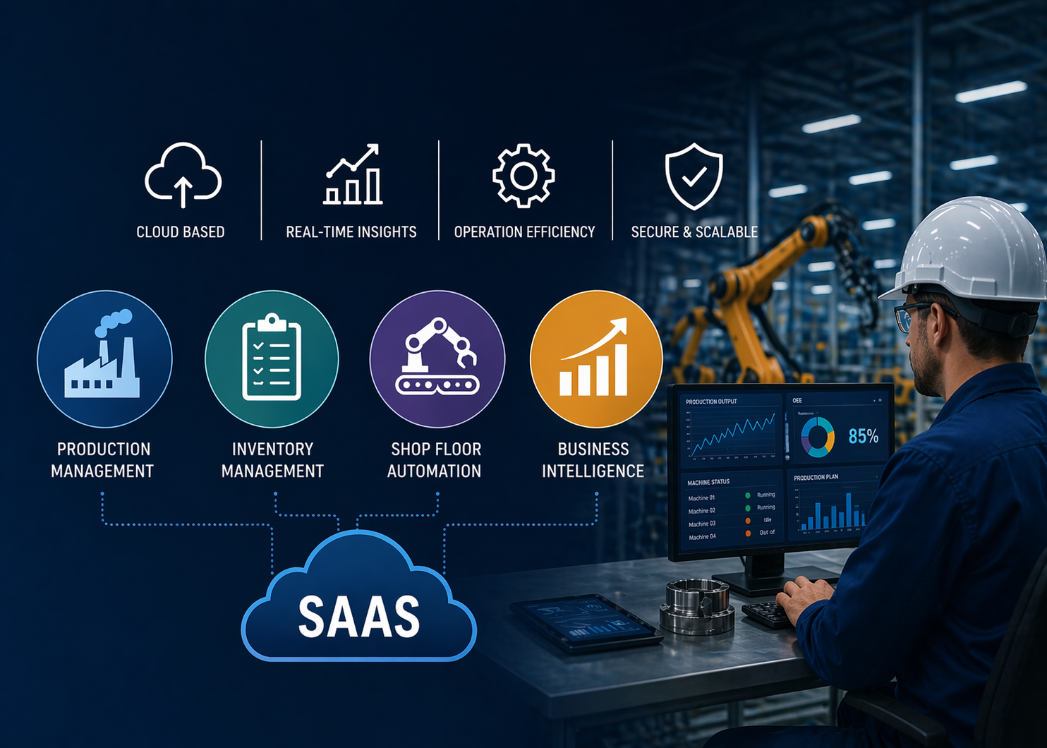 Top 10  SaaS Software for Manufacturing Companies